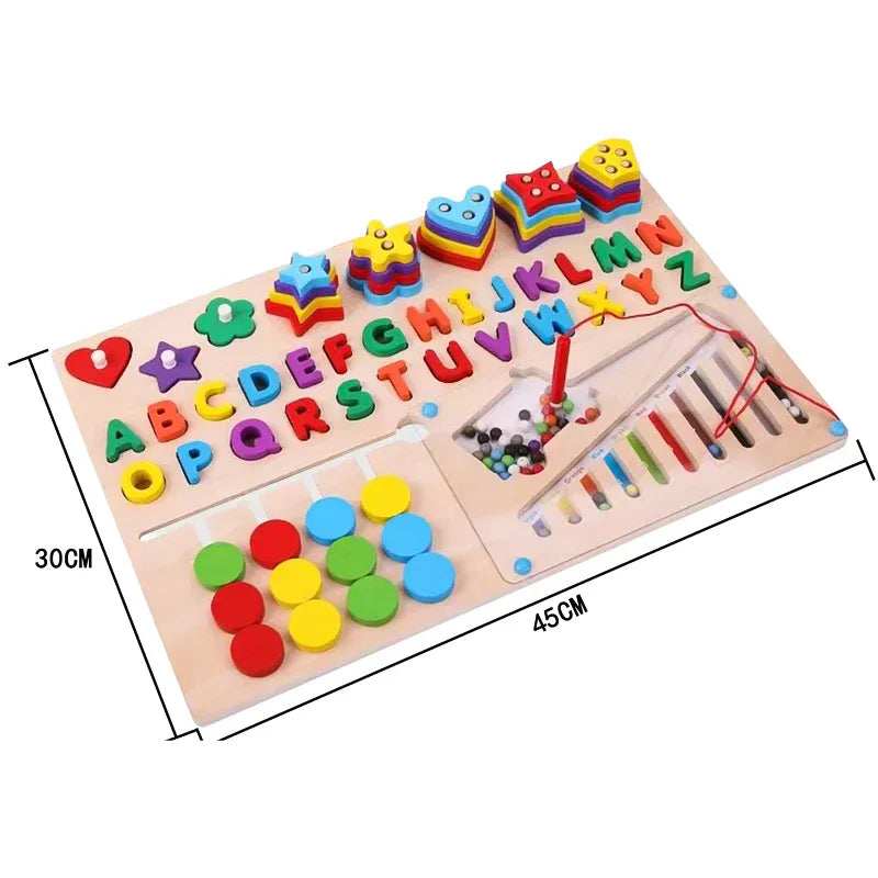 6 In 1 Multifunctional Logarithmic Educational Board for kids in Kuwait